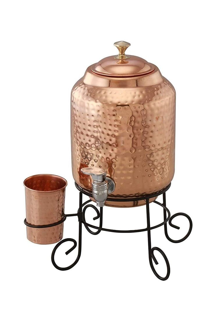 Hammered Copper Beverage Dispenser